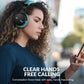E7 Active Noise Cancelling Bluetooth Wireless Over Ear Headphones Blue