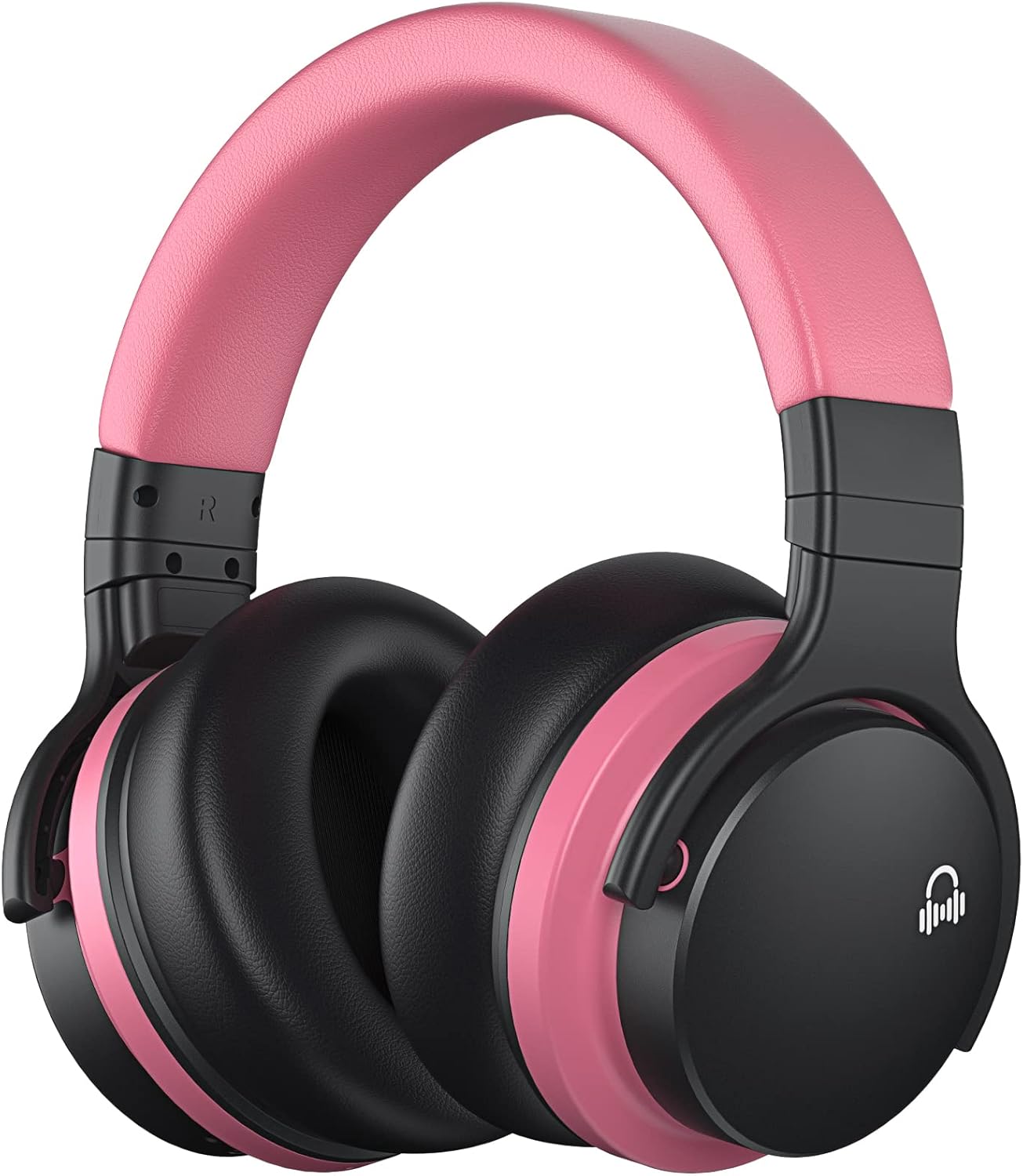 E7 Active Noise Cancelling Bluetooth Wireless Over Ear Headphones Pink