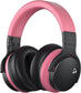 E7 Active Noise Cancelling Bluetooth Wireless Over Ear Headphones Pink