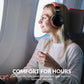 E7 Active Noise Cancelling Bluetooth Wireless Over Ear Headphones Pink