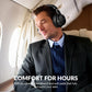 E7 Active Noise Cancelling Bluetooth Wireless Over Ear Headphones Black